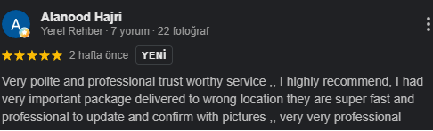 Alanood Hajri original Google Maps review screenshot