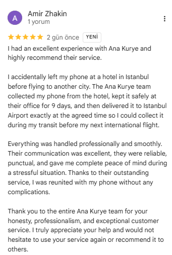 Amir Zhakin original Google Maps review screenshot
