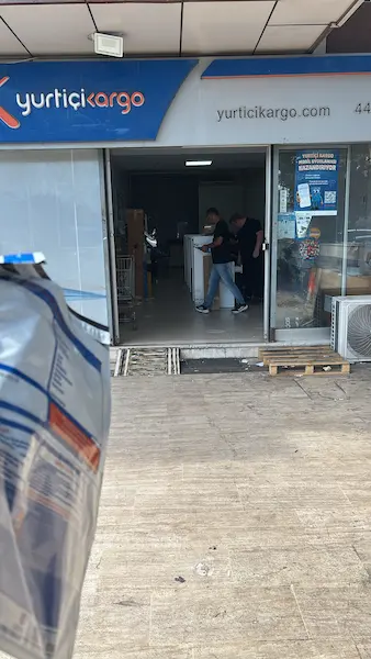 Passport envelope taken to the courier branch for North Cyprus dispatch