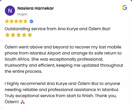 Nasiera Harnekar original Google Maps review screenshot
