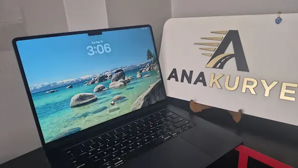 First recovered laptop at the Ana Kurye office